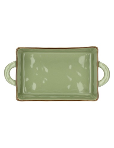 Rose e Tulipani·concerto Verde Oliva Teglia 29x15xh6