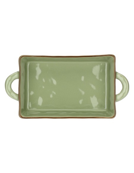 Rose e Tulipani·concerto Verde Oliva Teglia 29x15xh6