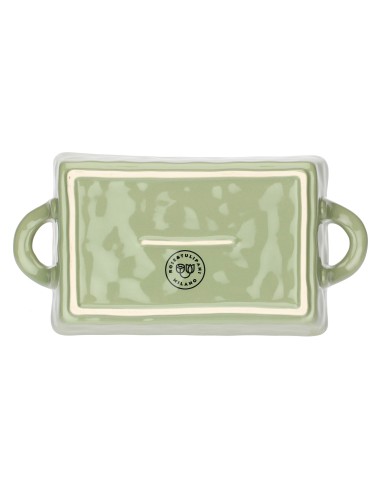Rose e Tulipani·concerto Verde Oliva Teglia 29x15xh6