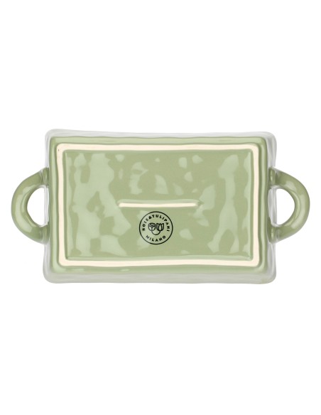 Rose e Tulipani·concerto Verde Oliva Teglia 29x15xh6