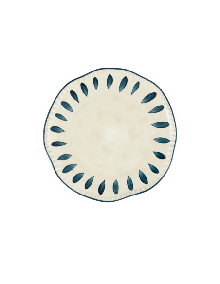 Rose e Tulipani· Domitilla Blu Notte Piatto Piano·ø27,3 Cm·stoneware