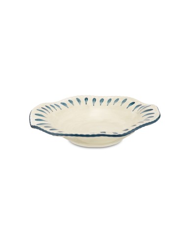 Rose e Tulipani· Domitilla Blu Notte Piatto Fondo·ø22,5 Cm·stoneware