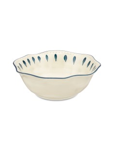 Rose e Tulipani· Domitilla Blu Notte Insalatiera·ø24x9,5 Cm·stoneware