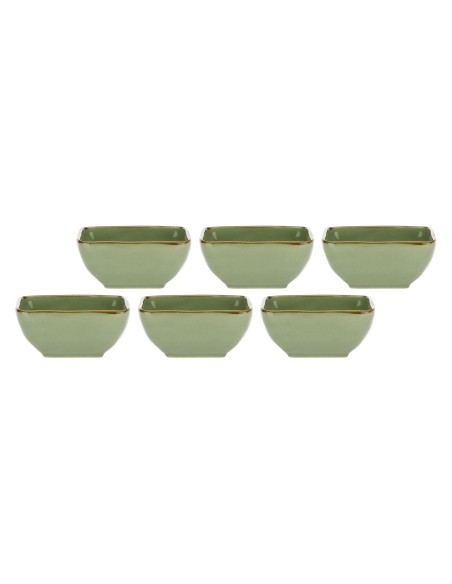 Rose e Tulipani·concerto Verde Oliva Ciot Quad 8 Cm·8x8 Cm·stoneware
