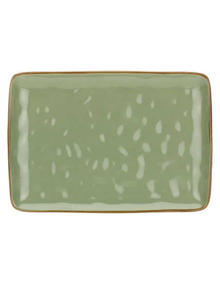 Rose e Tulipani·concerto Verde Oliva Vass Rett 27x19·27x19 Cm·stoneware