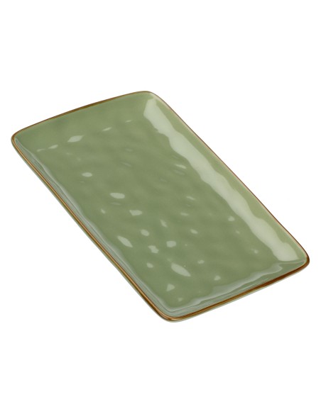 Rose e Tulipani·concerto Verde Oliva Vass Rett 27x19·27x19 Cm·stoneware