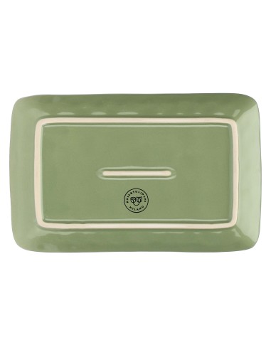 Rose e Tulipani·concerto Verde Oliva Vass Rett 20x13·20x13 Cm·stoneware