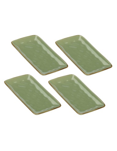 Rose e Tulipani·concerto Verde Oliva Vass Rett 20x13·20x13 Cm·stoneware
