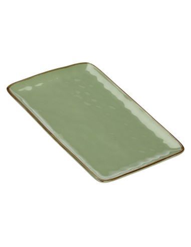 Rose e Tulipani·concerto Verde Oliva Vas Rett 36x26,5·36x26,6 Cm·stoneware
