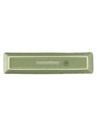 Rose e Tulipani·concerto Verde Oliva Vass Rett 32x8·32x8 Cm·stoneware