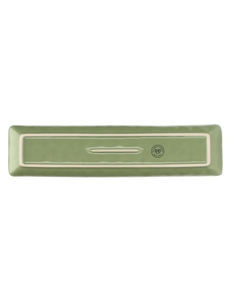 Rose e Tulipani·concerto Verde Oliva Vass Rett 32x8·32x8 Cm·stoneware