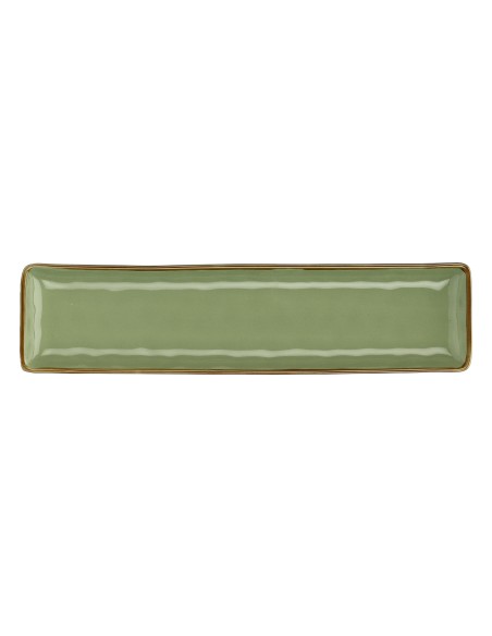Rose e Tulipani·concerto Verde Oliva Vass Rett 32x8·32x8 Cm·stoneware