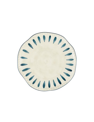 Rose e Tulipani· Domitilla Blu Notte Piatto Frutta·ø20 Cm·stoneware
