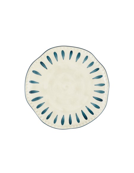 Rose e Tulipani· Domitilla Blu Notte Piatto Frutta·ø20 Cm·stoneware