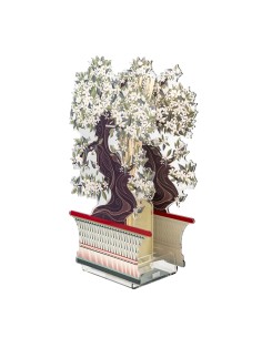 Vesta Home - Bonsai Jasmine Profumatore Piccolo 100 Ml Bianco·bianco·12,6 X 7,5 X 22 H Th. 3 Mm