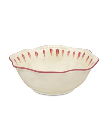 Rose e Tulipani· Domitilla Magenta Insalatiera·ø24x9,5 Cm·stoneware