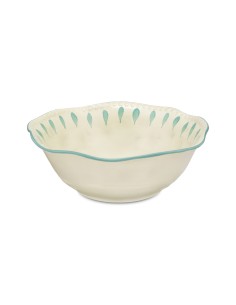 Rose e Tulipani· Domitilla Verde Acqua Insalatiera·ø24x9,5 Cm·stoneware