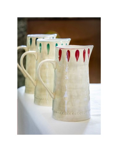Rose e Tulipani· Domitilla Magenta Caraffa·ø12x21,5 Cm·stoneware