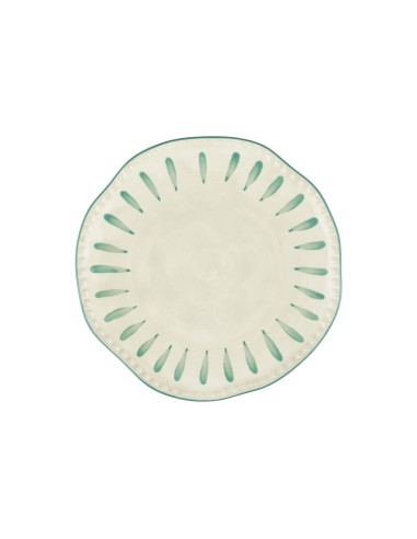 Rose e Tulipani· Domitilla Verde Acqua Piatto Frutta·ø20 Cm·stoneware