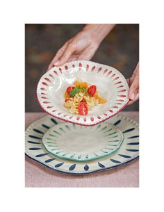 Rose e Tulipani· Domitilla Magenta Piatto Piano·ø27,3 Cm·stoneware 2