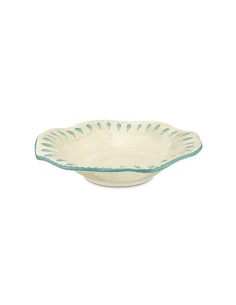 Rose e Tulipani· Domitilla Verde Acqua Piatto Fondo·ø22,5 Cm·stoneware