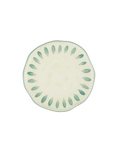 Rose e Tulipani· Domitilla Verde Acqua Piatto Piano·ø27,3 Cm·stoneware