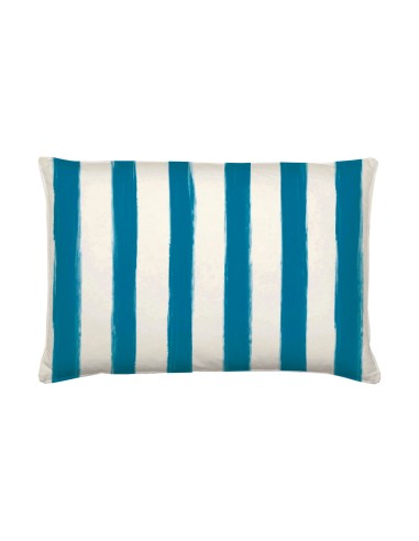 Rose e Tulipani· Litorale Cuscino sfoderabile Blu·50x80 Cm·tessuto