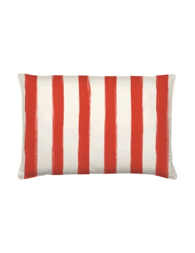 Rose e Tulipani· Litorale Cuscino sfoderabile Rosso·50x80 Cm·tessuto