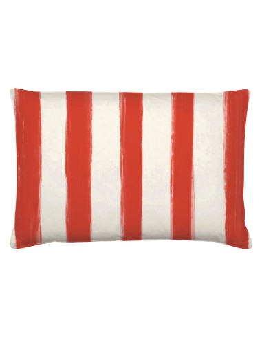 Rose e Tulipani· Litorale Cuscino sfoderabile Rosso 40x60 cm tessuto