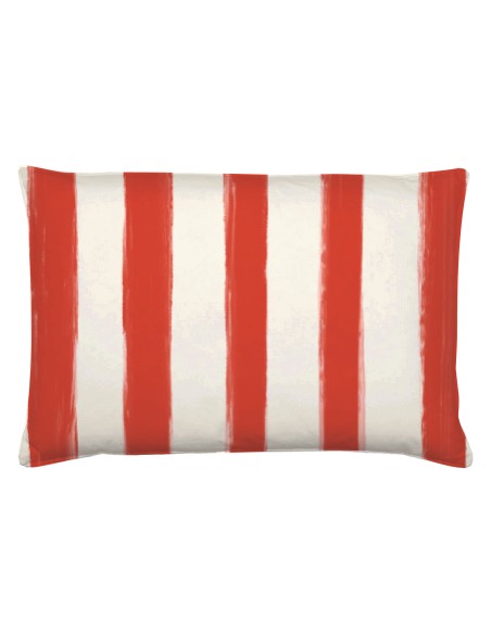 Rose e Tulipani· Litorale Cuscino sfoderabile Rosso 40x60 cm tessuto