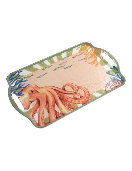 Rose e Tulipani· Litorale Vassoio Manici·49x29,5xh3 Cm·melamina Gift Box
