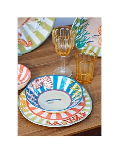 Rose e Tulipani· Litorale Set 2 Piatti Fondi ø 21 Cm·melamina Gift Box 2