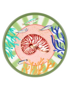 Rose e Tulipani· Litorale Sottopentola Rotondo· ø 20 Cm·ceramica Gift Box