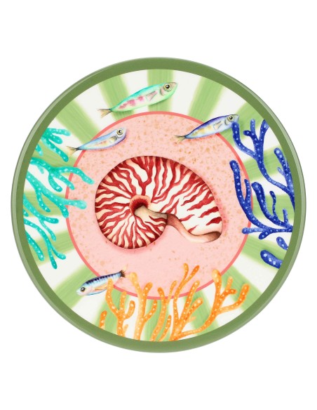 Rose e Tulipani· Litorale Sottopentola Rotondo· ø 20 Cm·ceramica Gift Box