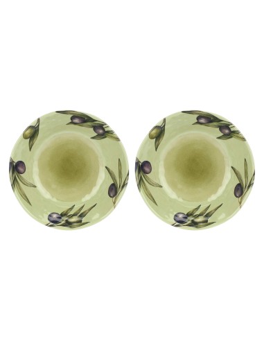 Rose e Tulipani· Olyvia Set 2 Piatti Fondi ø 21 Cm·melamina Gift Box
