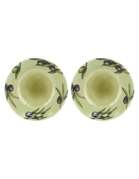 Rose e Tulipani· Olyvia Set 2 Piatti Fondi ø 21 Cm·melamina Gift Box