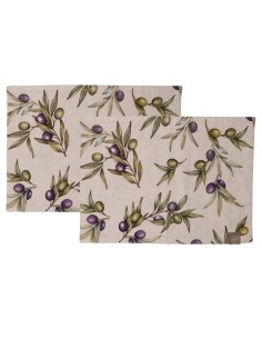Rose e Tulipani· Olyvia Set 2 Tovagliette·33x45 Cm·tessuto Gift Box 2