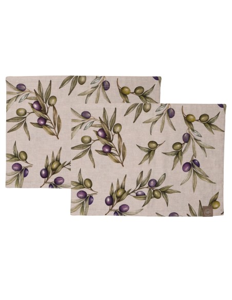 Rose e Tulipani· Olyvia Set 2 Tovagliette·33x45 Cm·tessuto Gift Box
