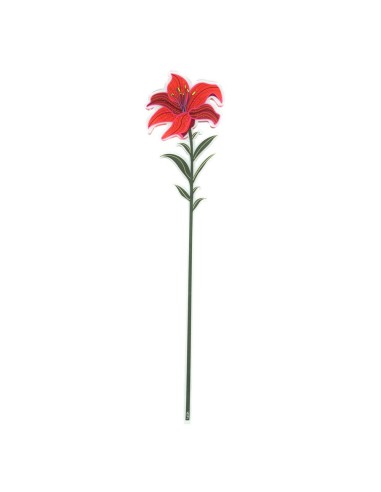 Vesta Home - Fiore Giglio Piccolo Singolo·rosso·9,6 X 43 H Th. 5 Mm