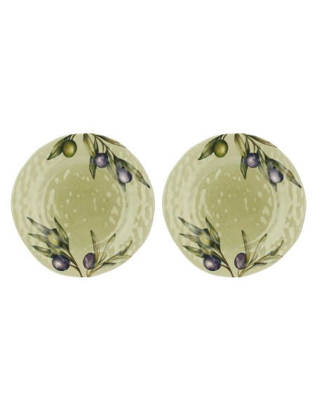 Rose e Tulipani· Olyvia Set 2 Piatti Frutta ø 21 Cm·melamina Gift Box
