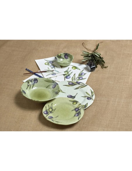 Rose e Tulipani· Olyvia Set 2 Piatti Frutta ø 21 Cm·melamina Gift Box