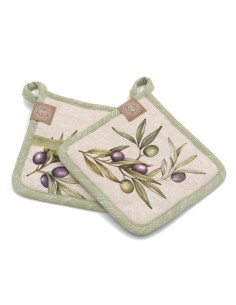 Rose e Tulipani· Olyvia Set 2 Presine·17x17 Cm·tessuto Gift Box