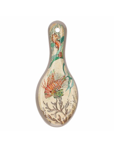 Rose e Tulipani· Sea Life Poggia Mestolo·24,5x10 Cm·melamina Gift Box