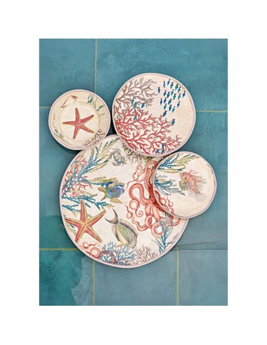 Rose e Tulipani· Sea Life Sottopentola Stella Marina ø 20 Cm·in Gift Box - ceramica
