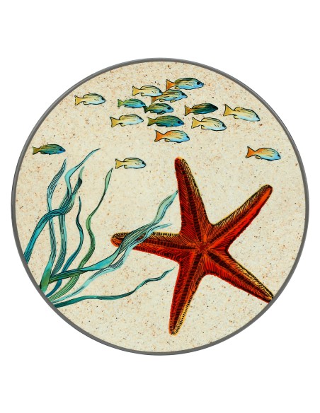 Rose e Tulipani· Sea Life Sottopentola Stella Marina ø 20 Cm·in Gift Box - ceramica