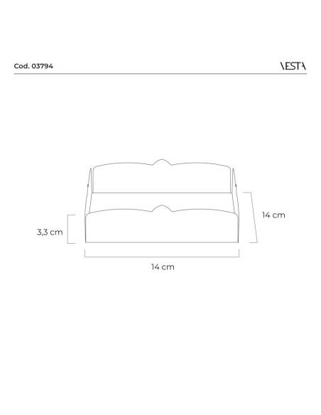 Vesta Home - Vuotatasche Sogno·uccellino·14 X 14 X 3,3 H Cm Th. 4 Mm