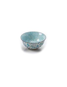 Avive - Ciotolina in Ceramica Decorata Linea Canton  Acqua Marina Ø 12 cm