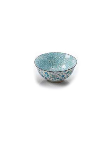 Avive - Ciotolina in Ceramica Decorata Linea Canton  Acqua Marina Ø 12 cm