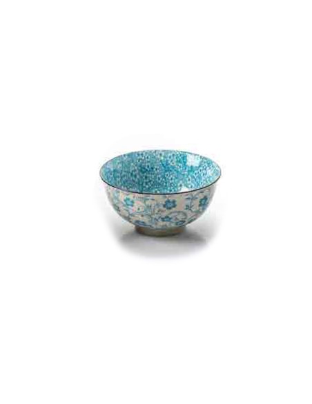 Avive - Ciotolina in Ceramica Decorata Linea Canton  Acqua Marina Ø 14 cm