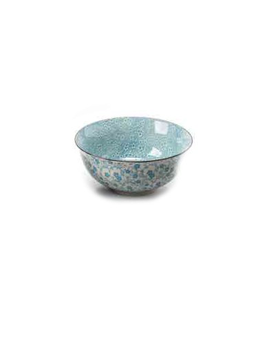 Avive - Ciotolina in Ceramica Decorata Linea Canton  Acqua Marina Ø 20 cm